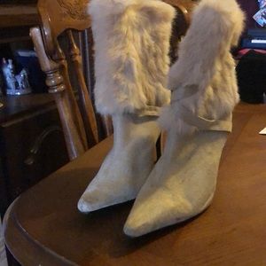 Brand new beige booties sz 9